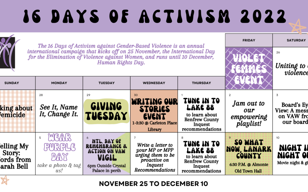 16 Days of Activism