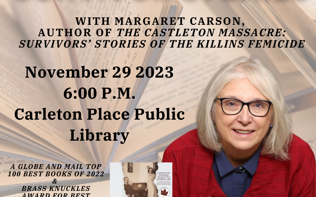 16 Days of Activism, Day 5: Survivor Stories with Author Margaret Carson