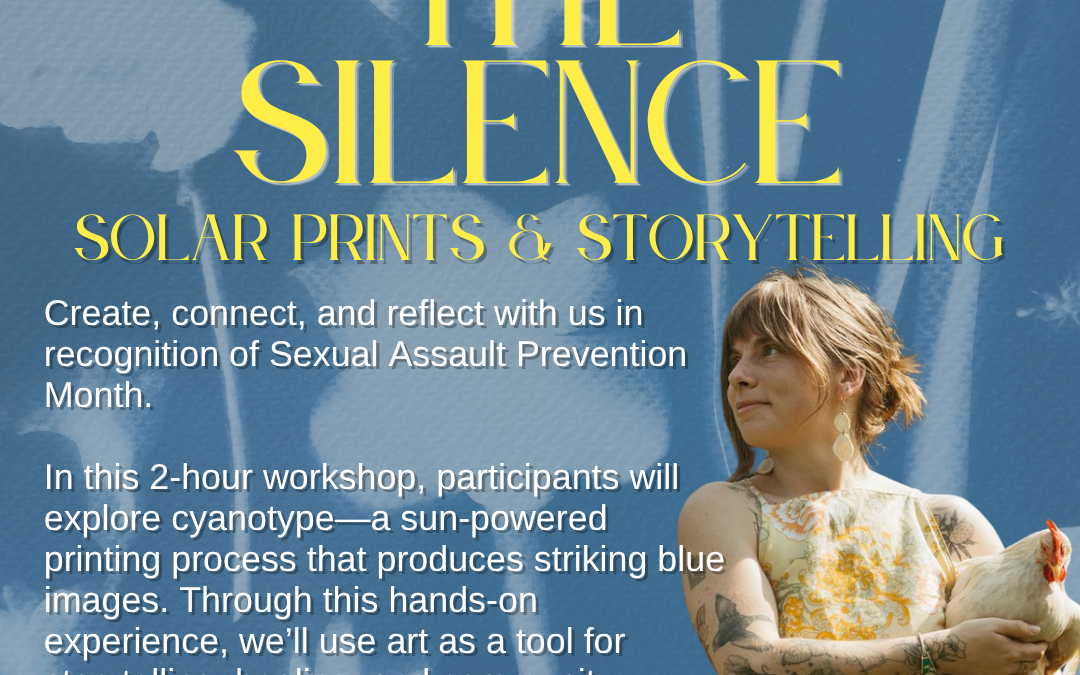 Breaking the Silence: Solar Prints and Storytelling Event (Age 16+)